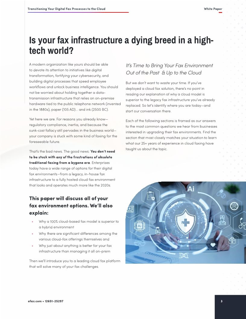 Transitioning Your Digital Fax Processes to the Cloud