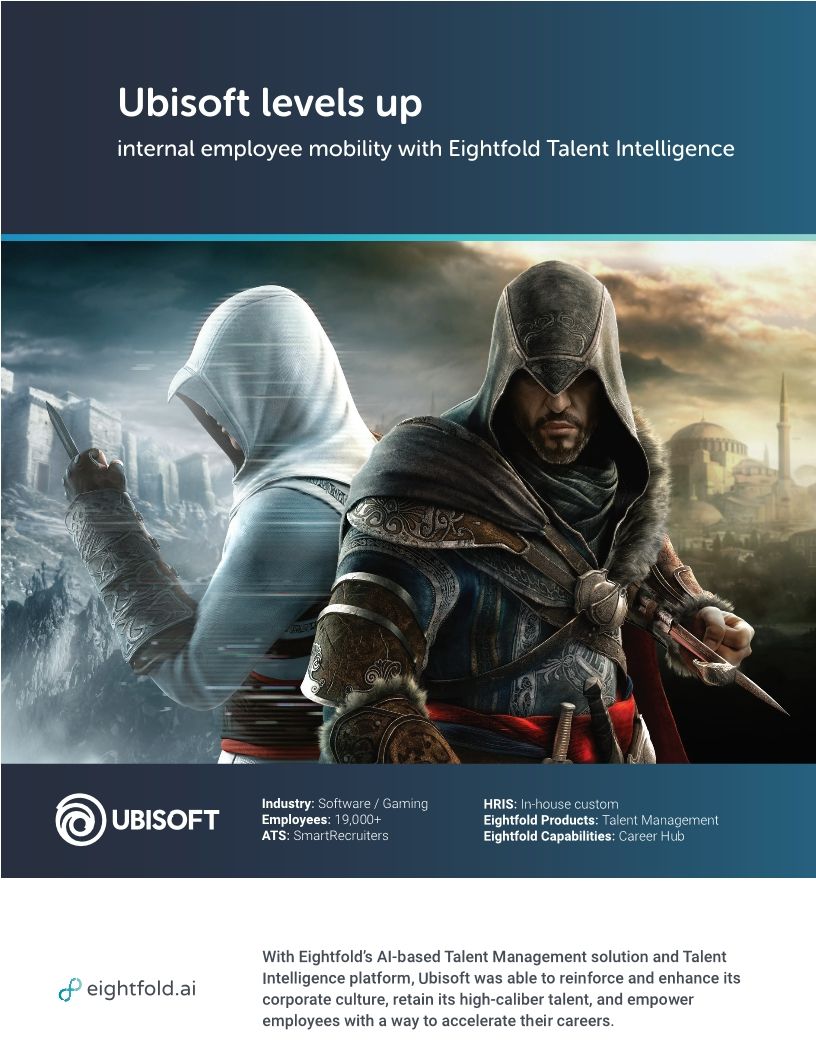 Ubisoft levels up internal employee mobility with Eightfold Talent Intelligence