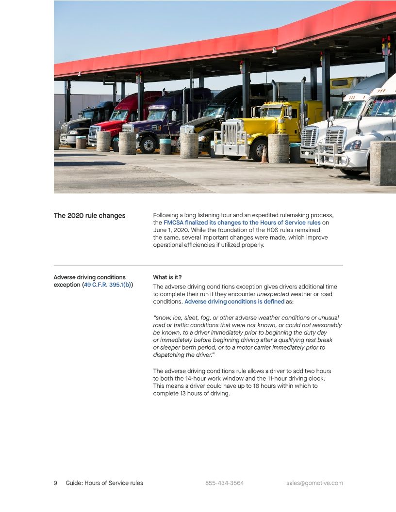 Hours of Service rules