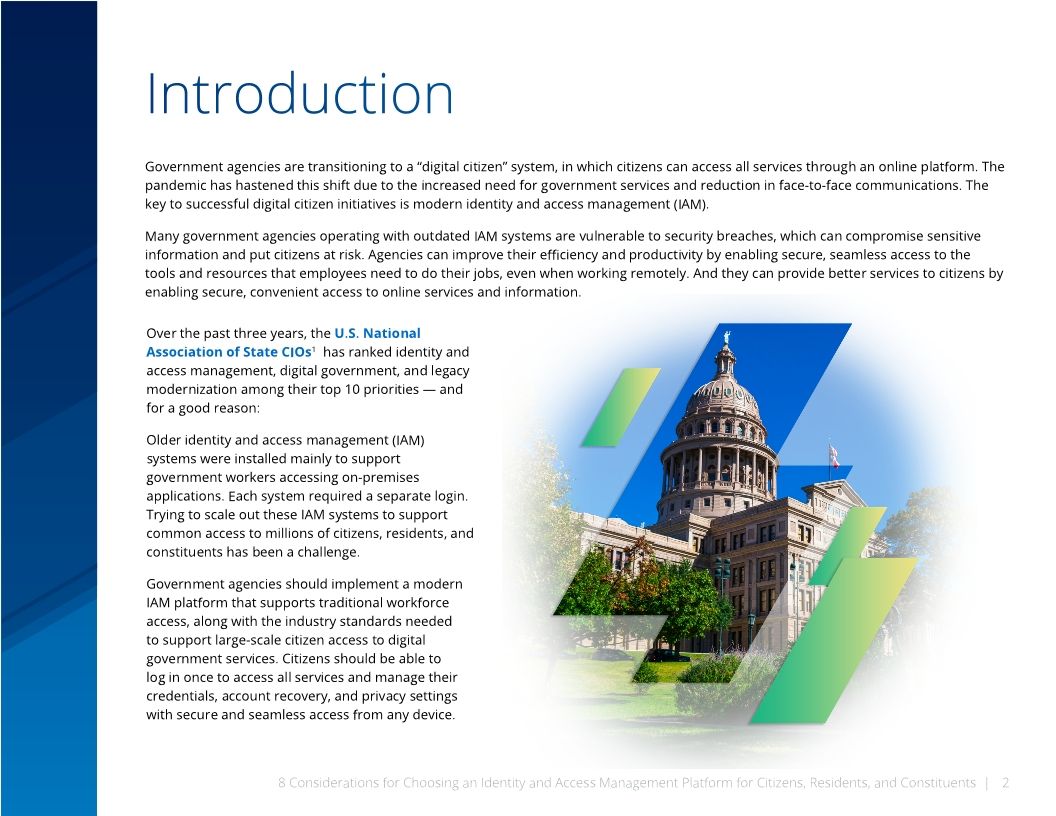 8 Considerations for Choosing an Identity and Access Management Platform for Citizens, Residents, and Constituents
