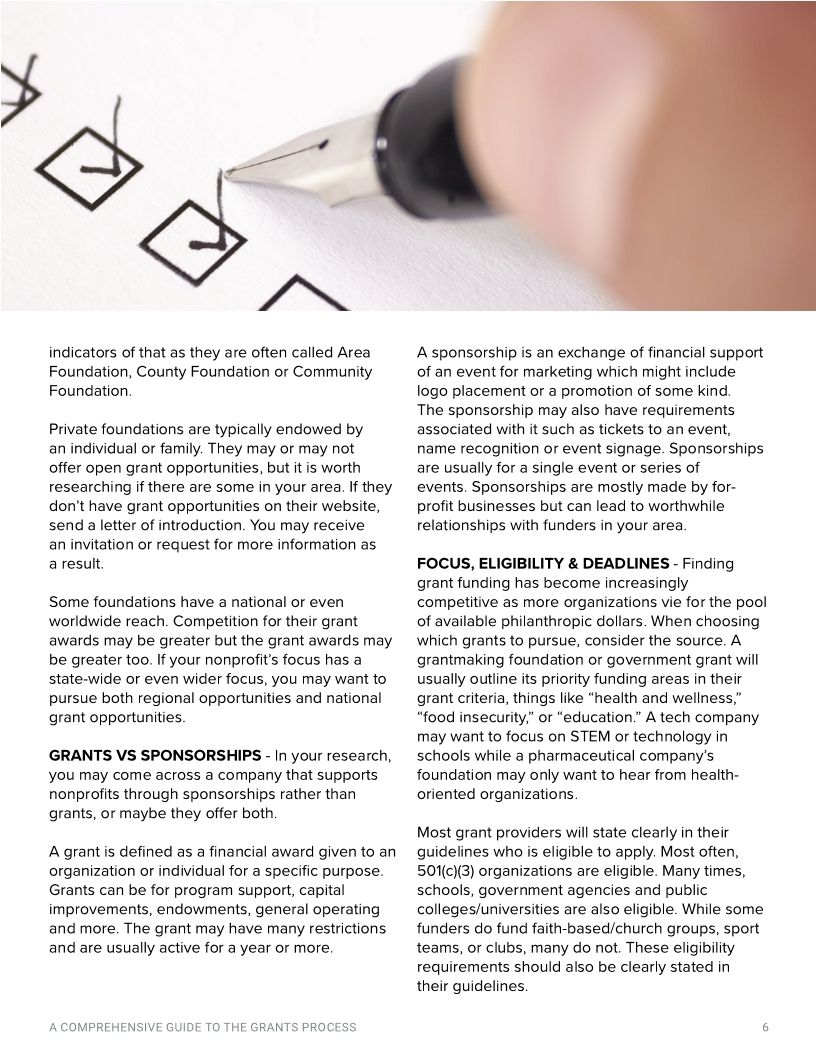 Comprehensive Grants Guide