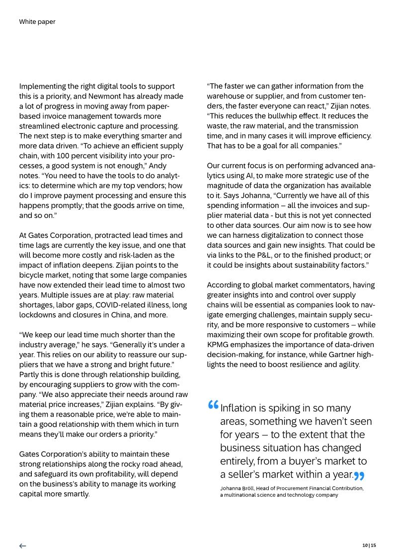 Effective cash flow control in an uncertain global market