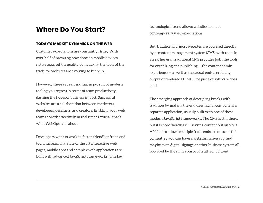 A Decision Guide to Decoupling Your Site