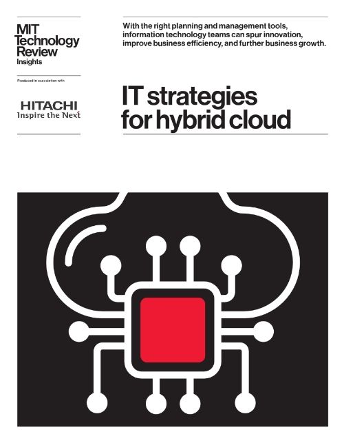 MIT Technology Review IT Strategies for Hybrid Cloud