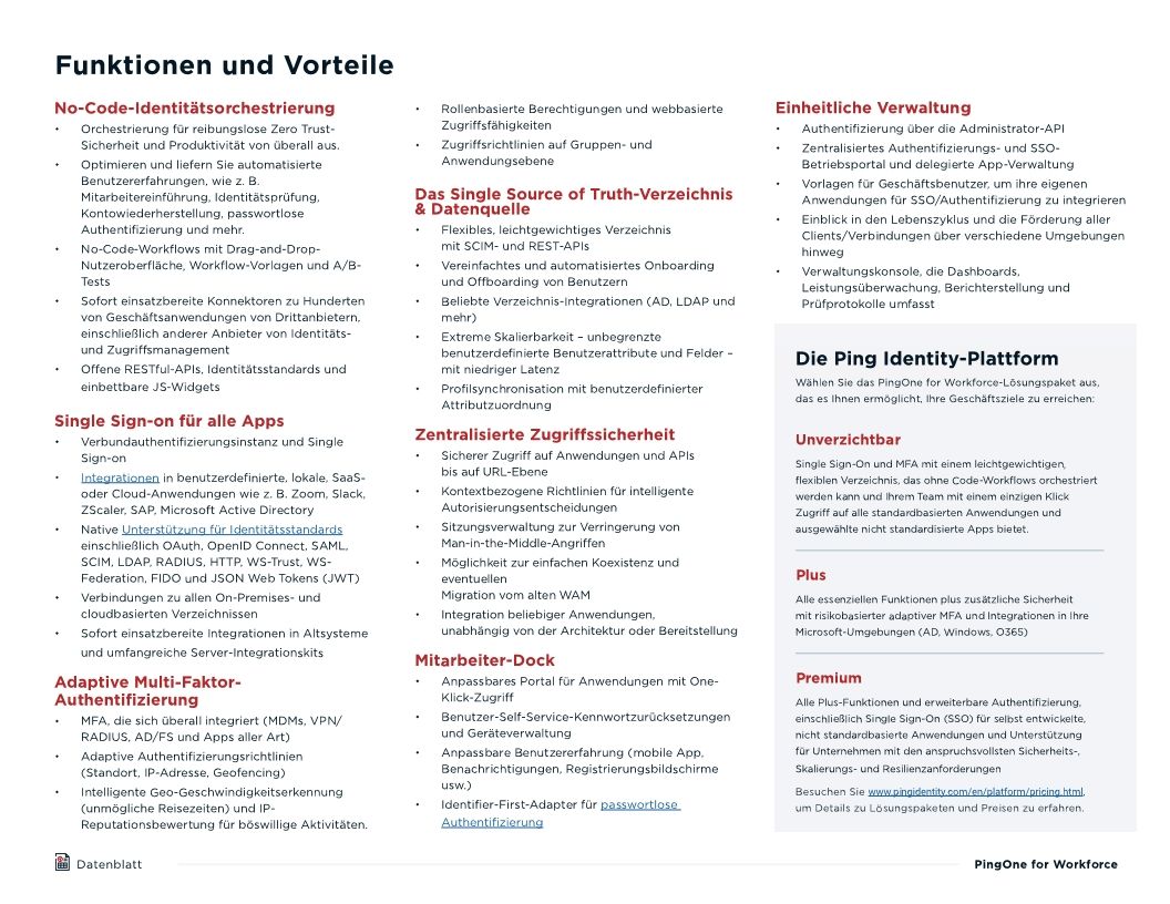 PingOne for Workforce