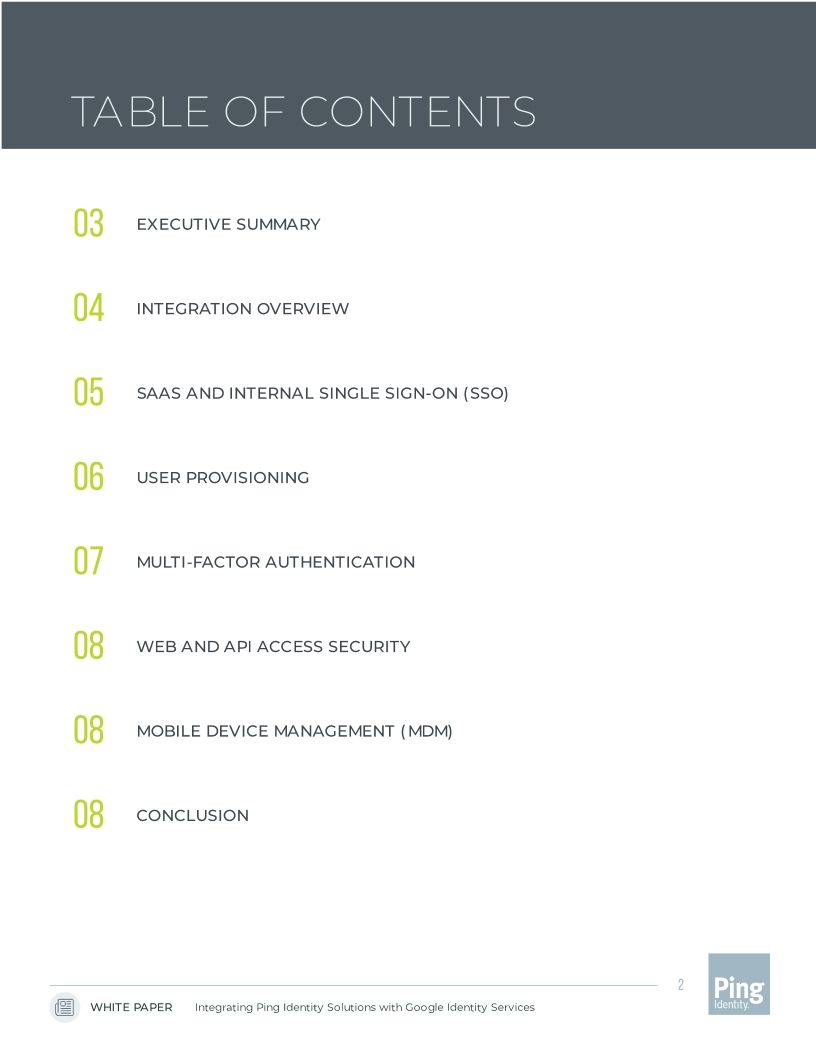 Integrating Ping Identity Solutions With Google Identity Services