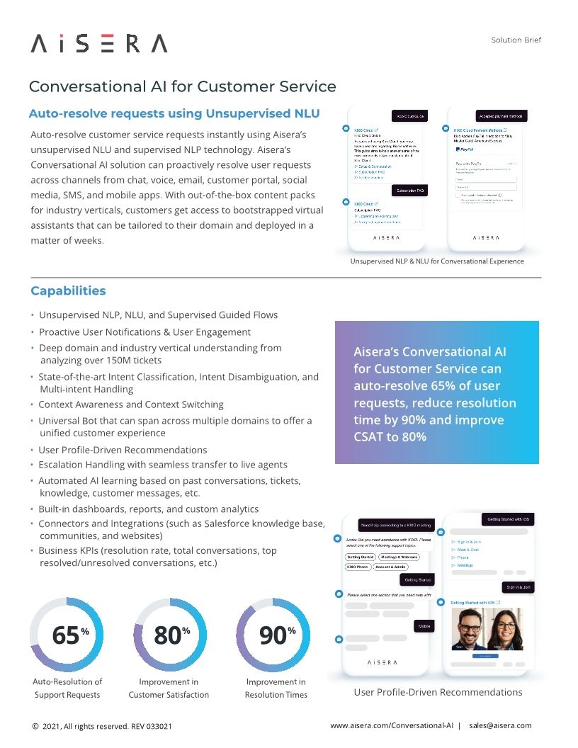 Conversational AI for Customer Service