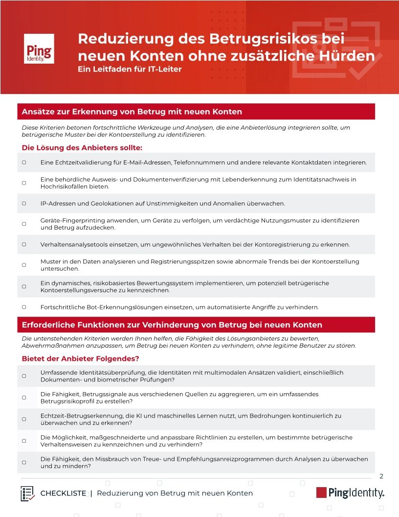 Reduzierung des Betrugsrisikos bei neuen Konten ohne zusätzliche Hürden: Ein Leitfaden für IT-Leiter