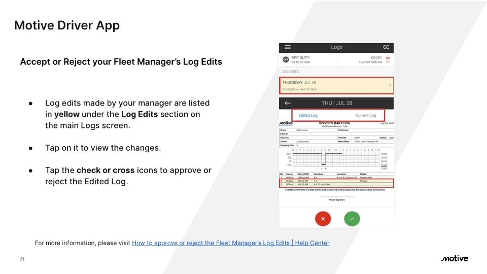 Motive Driver App - Cx Onboarding