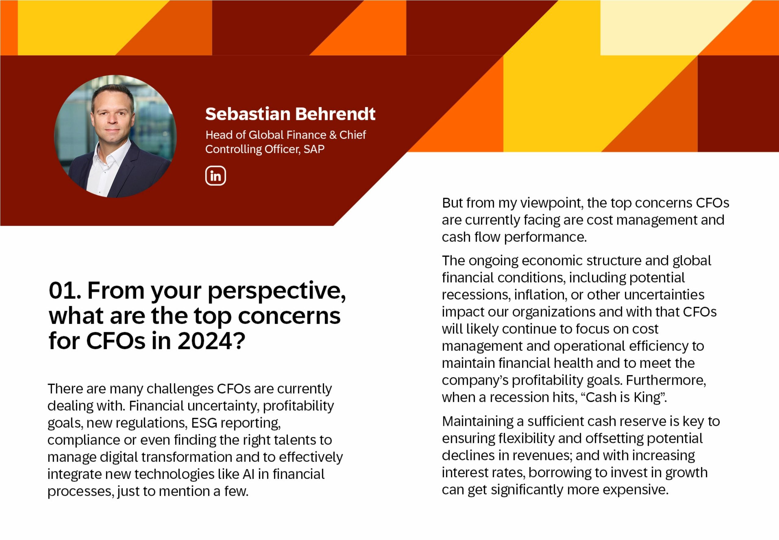 CFO Perspectives: Unlocking Insights Through Conversation