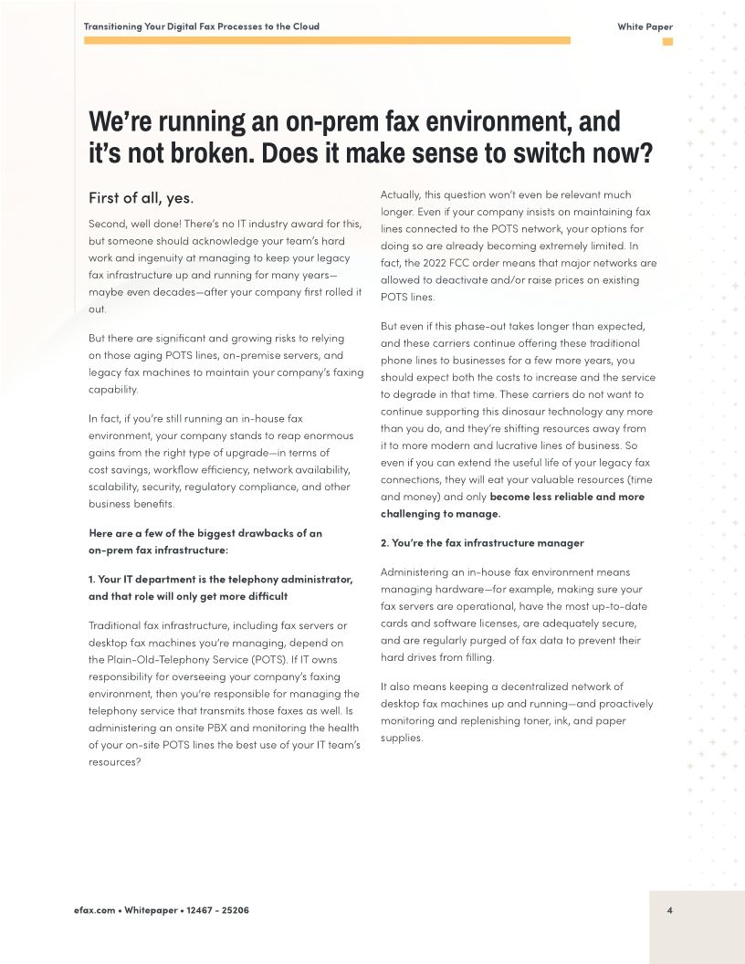 Transitioning Your Digital Fax Processes to the Cloud