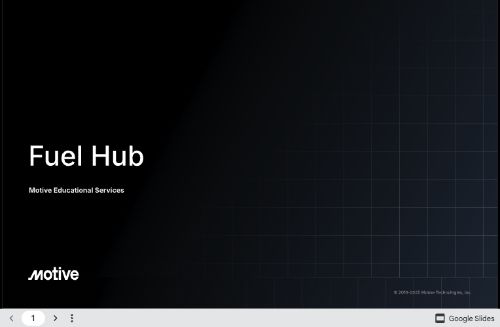 Motive - Fuel Hub - Training Deck