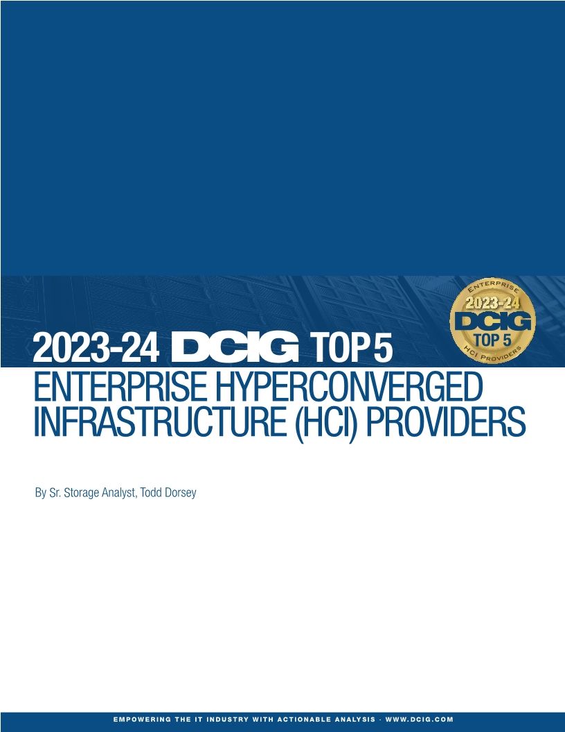 DCIG TOP 5 Enterprise Hyperconverged Infrastructure Providers