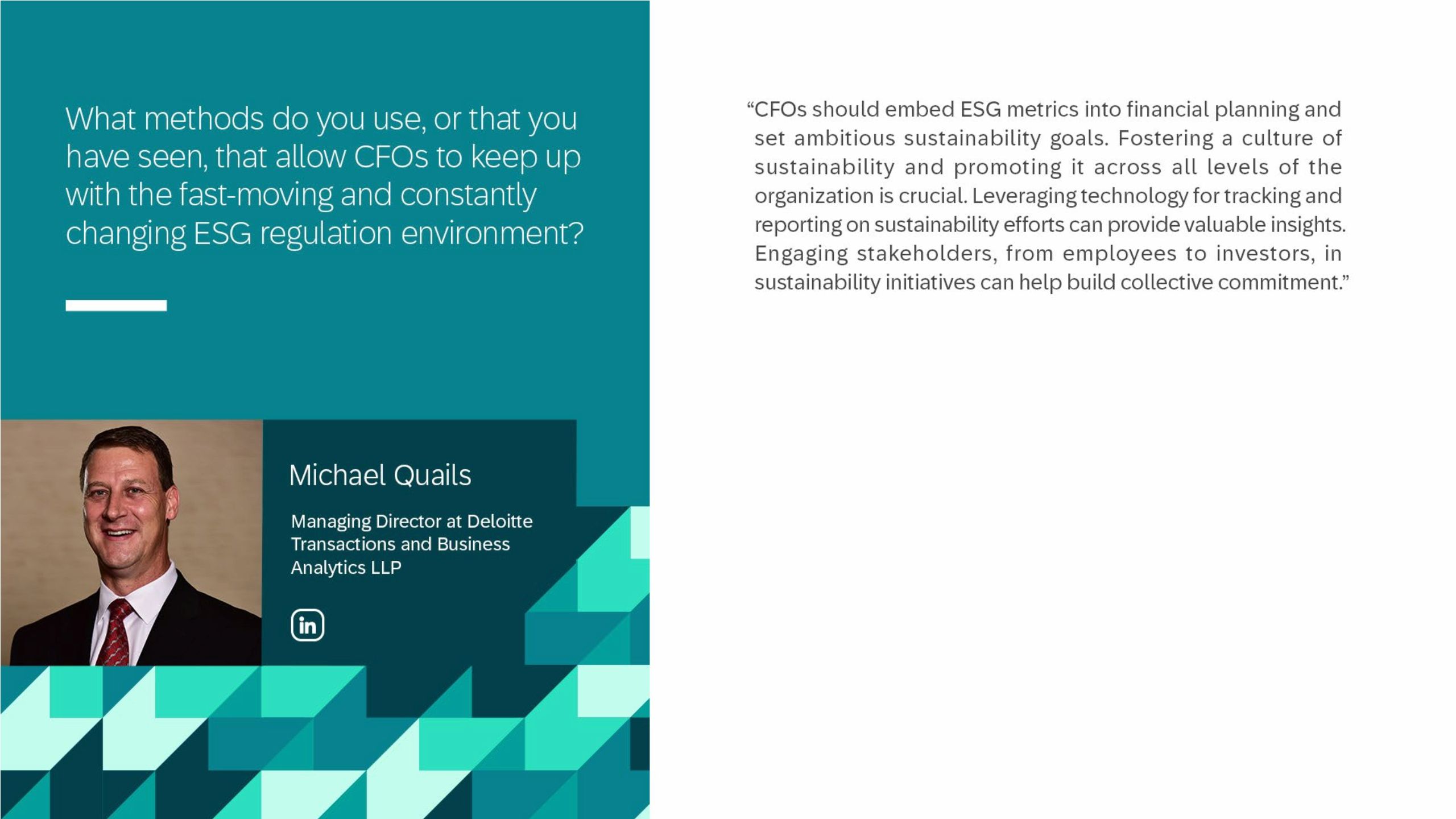 Transforming Finance: The CFO’s Role in Driving Sustainable Growth