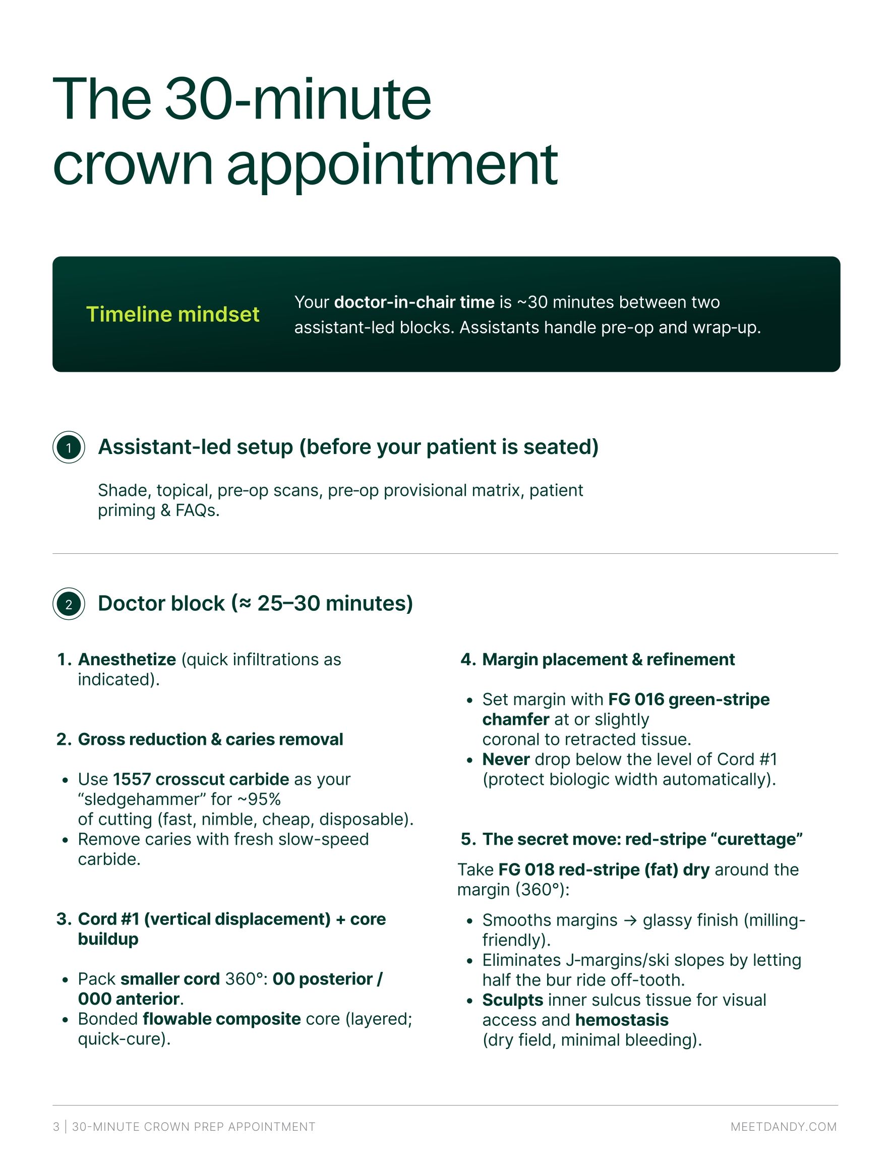 30-Minute Crown Prep Appointment