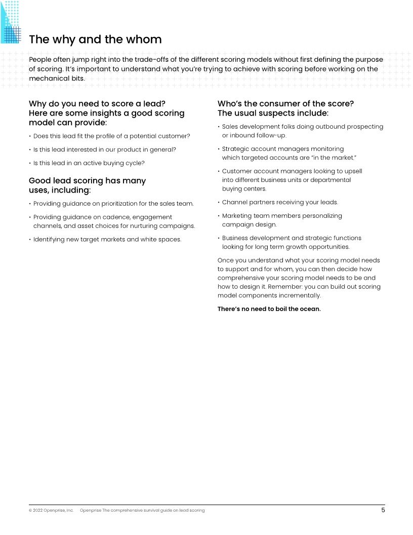 The comprehensive survival guide on lead scoring
