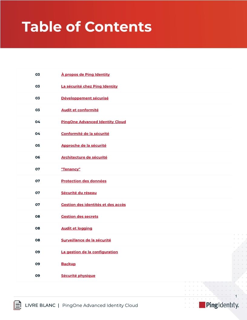 PingOne Advanced Identity Cloud : sécurité et la conformité