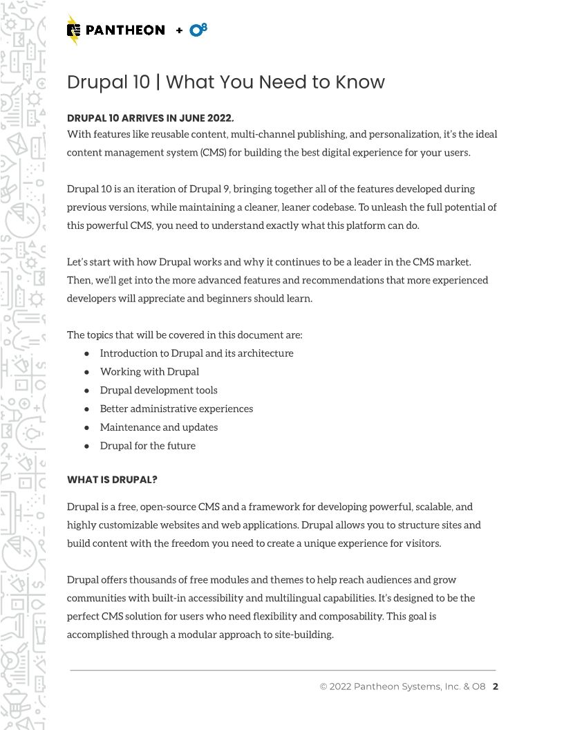 Drupal 10 Technical Sheet