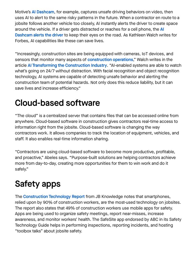 Safety Tech is Driving Digital Transformation in Construction