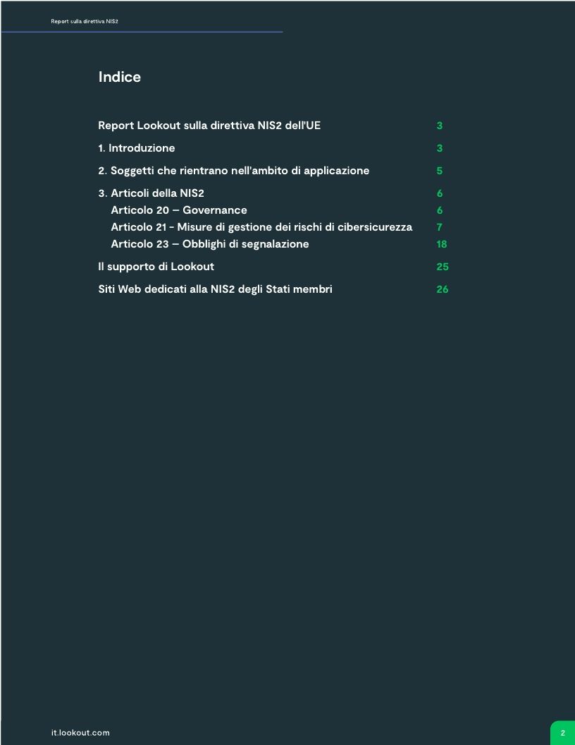 Report sulla direttiva NIS2 dell'UE
