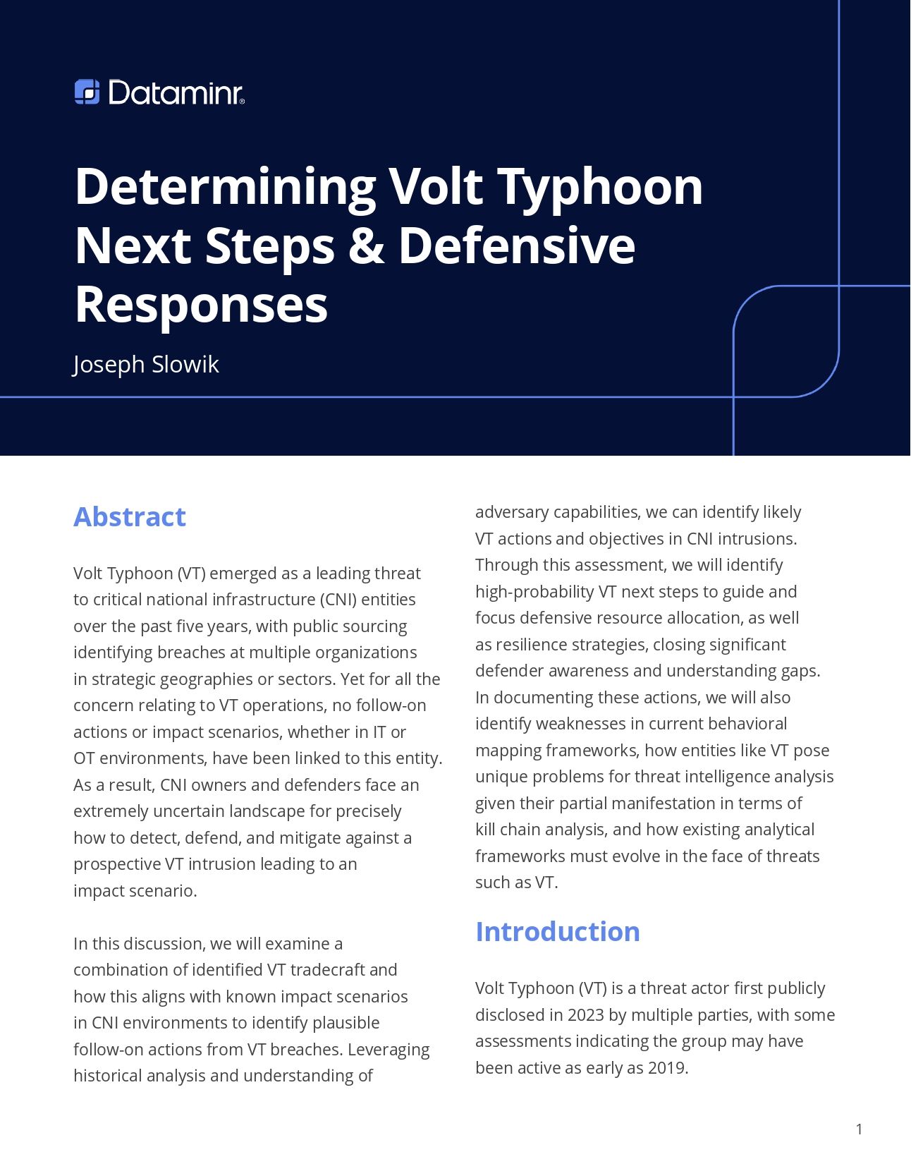 Determining Volt Typhoon Next Steps & Defensive Responses