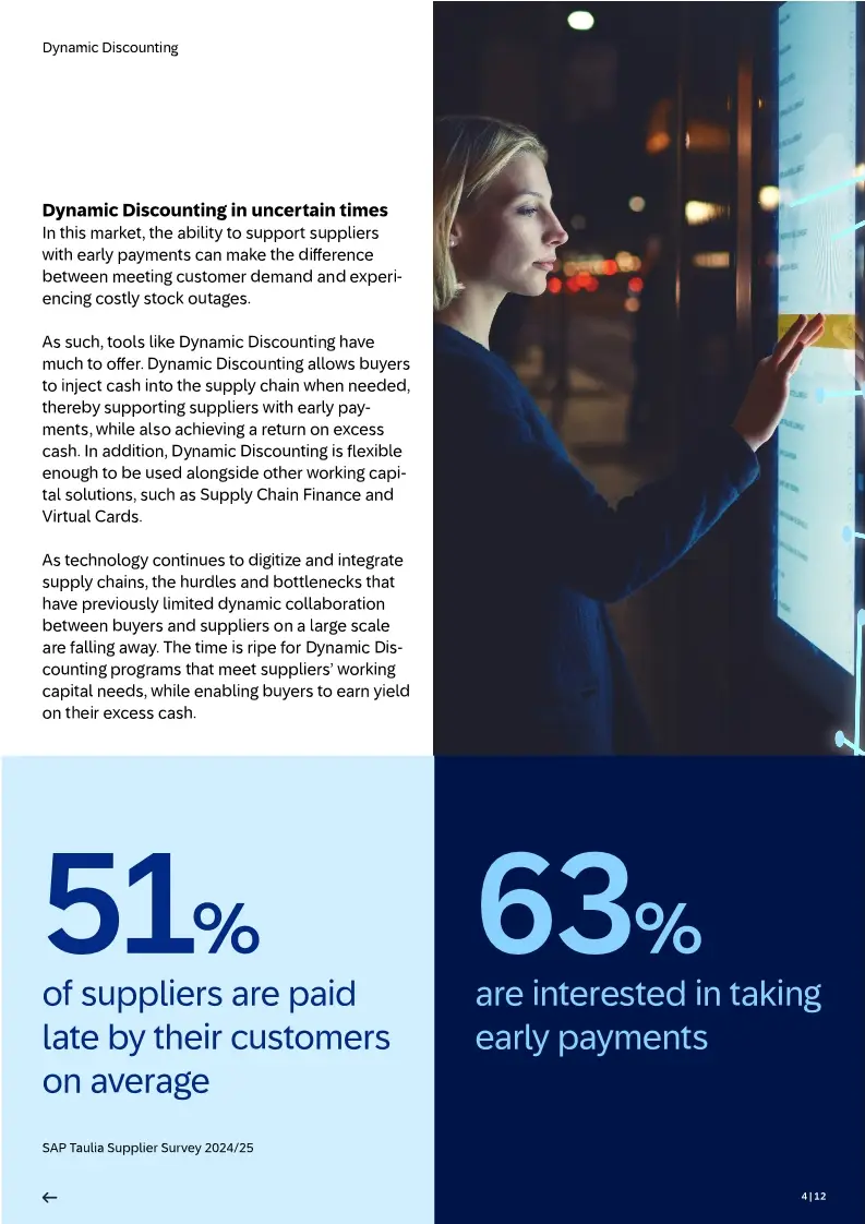 Dynamic Discounting: the key to early payments