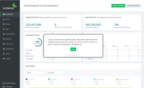 Mobile Endpoint Security Dashboard