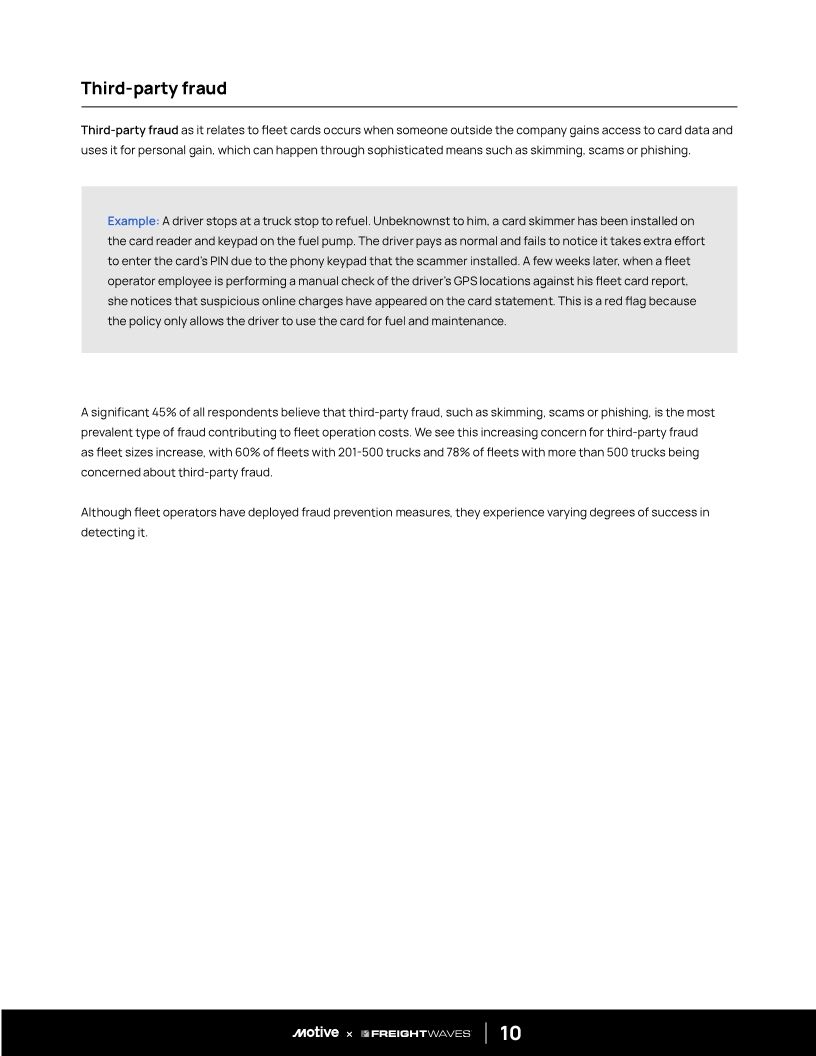 Motive Fleet Card Fraud