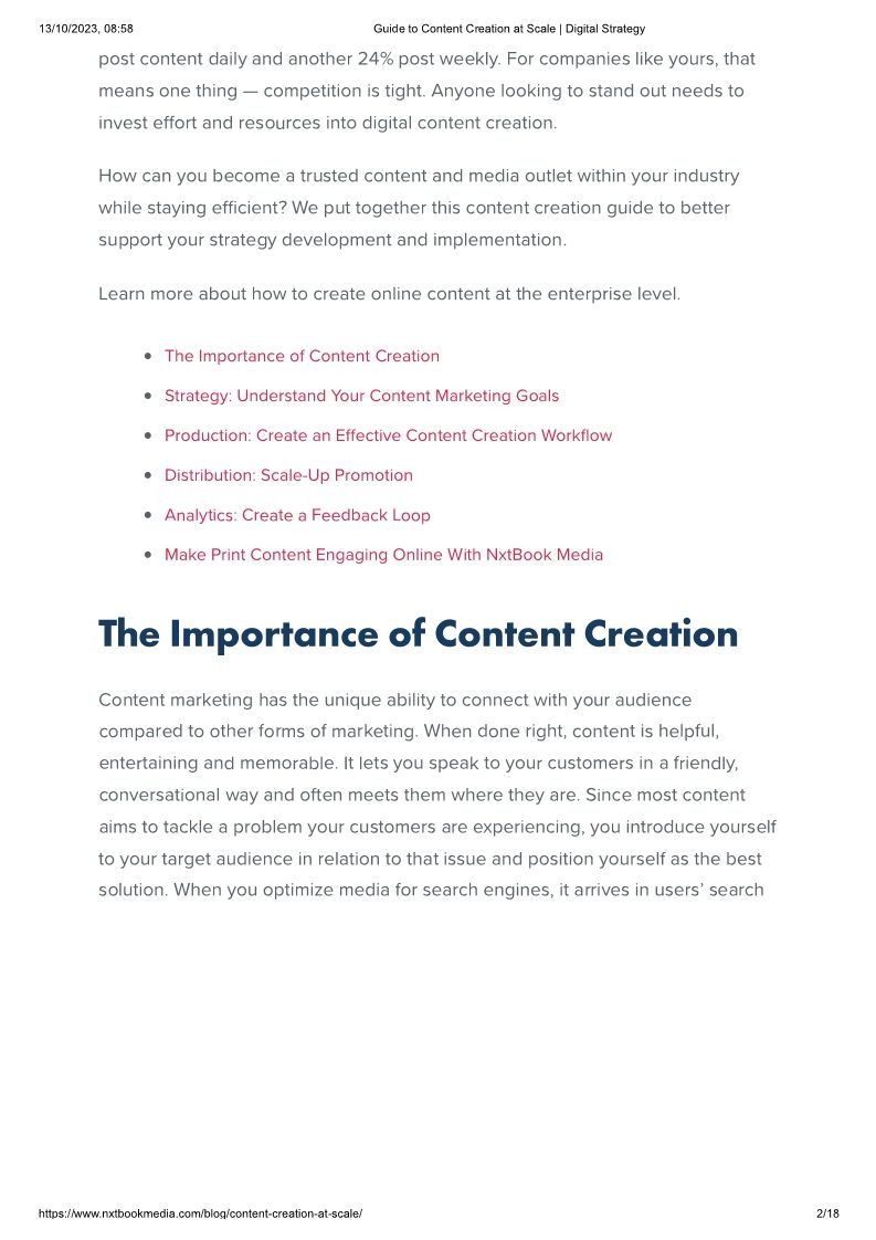 Content Creation at Scale