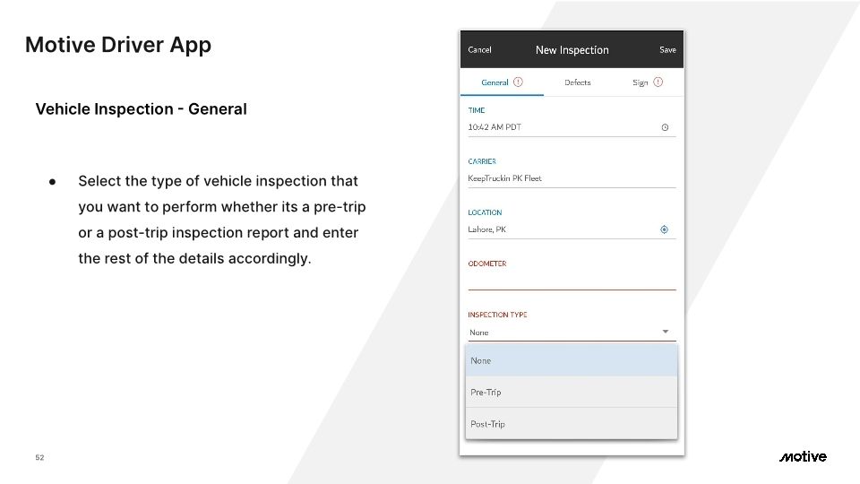 Motive Driver App - Cx Onboarding