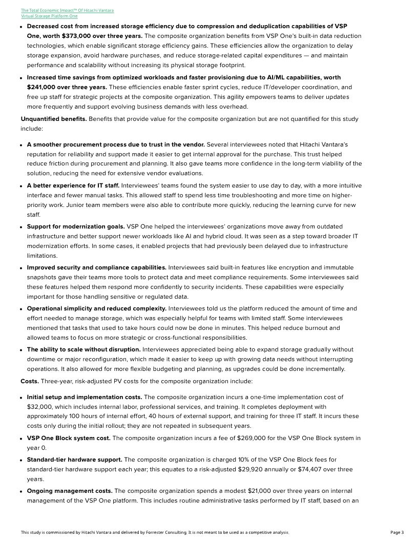 The Total Economic Impact&trade; of Managed Services From Hitachi Vantara for XaaS