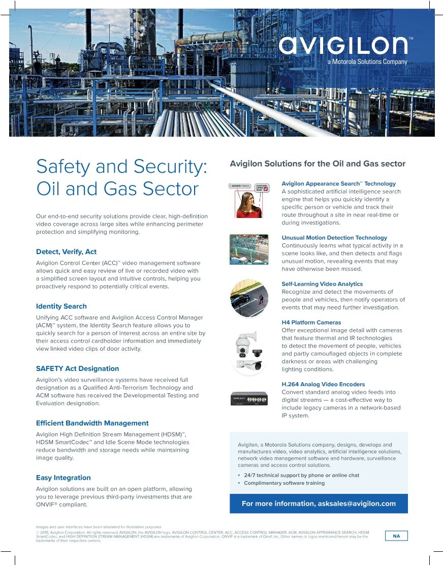 Safety and Security: Oil and Gas Sector