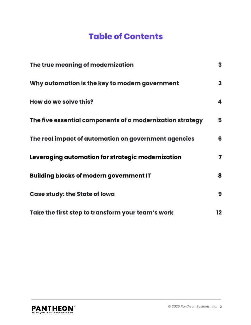 Modernizing Government: Transforming the Web for Public Impact