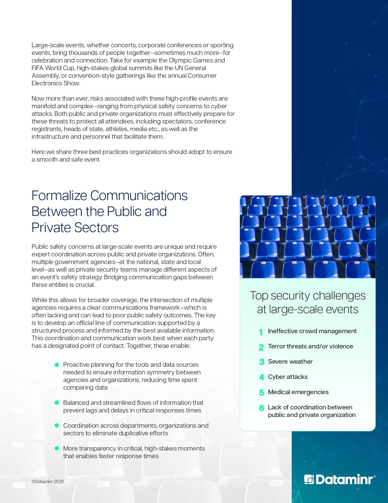 Best Practices for Public Safety at Large-Scale Events