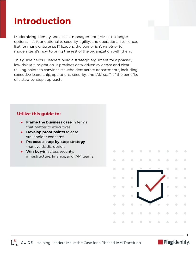 Helping IT Leaders Make the Case for a Phased IAM Transition