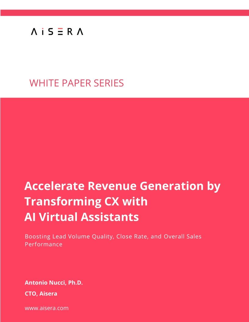 Accelerate Revenue Generation by Transforming Customer Experience