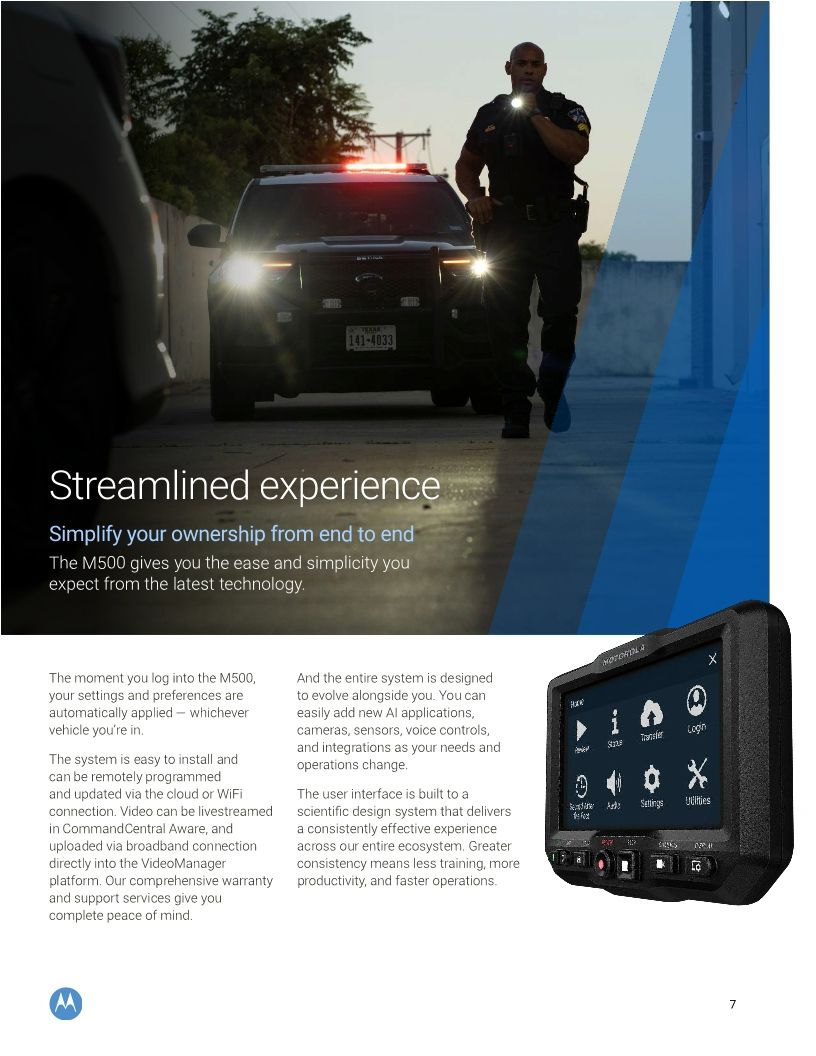 M500 In-Car Video Brochure