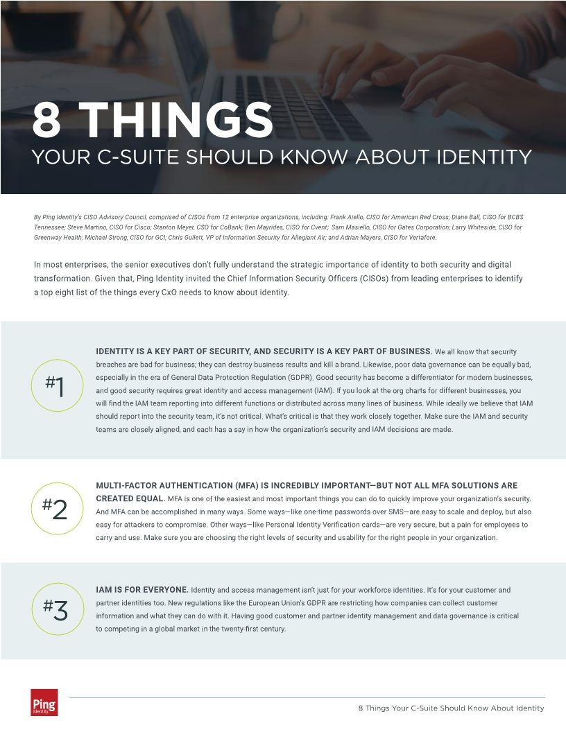 8 Things Your C-Suite Should Know About Identity