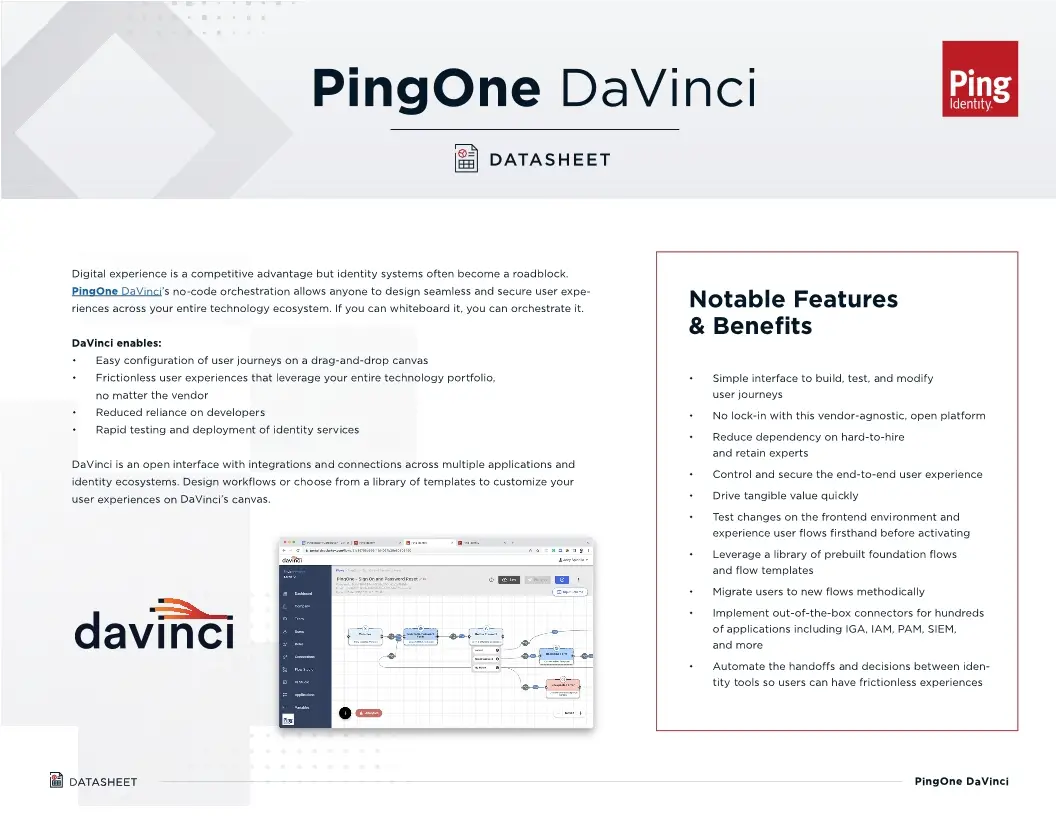 PingOne DaVinci