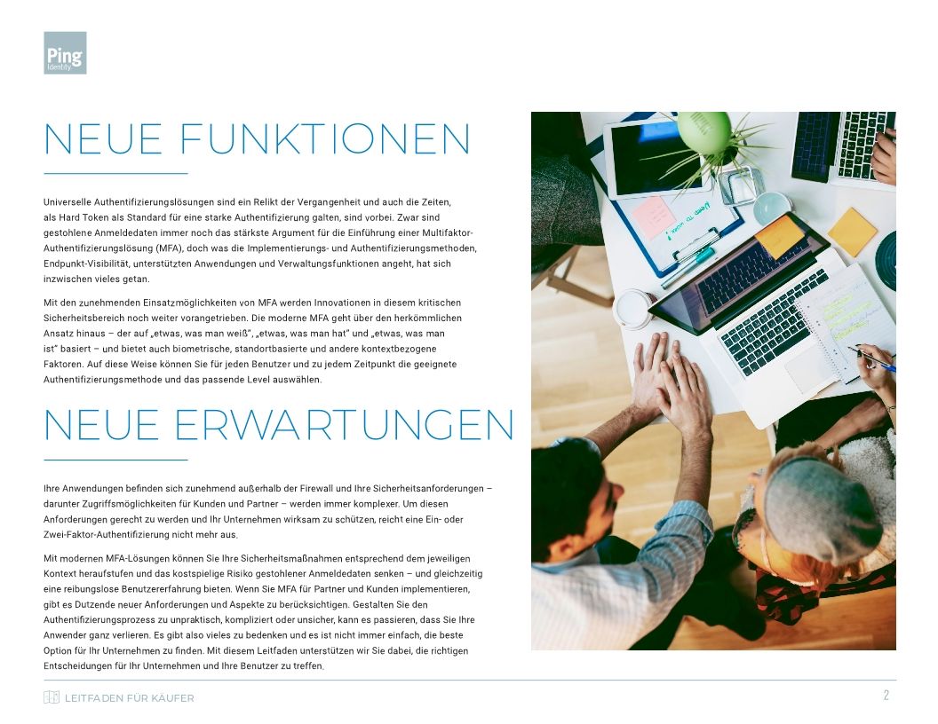 Einkaufsf&uuml;hrer zu Multi-Faktor-Authentifizierung
