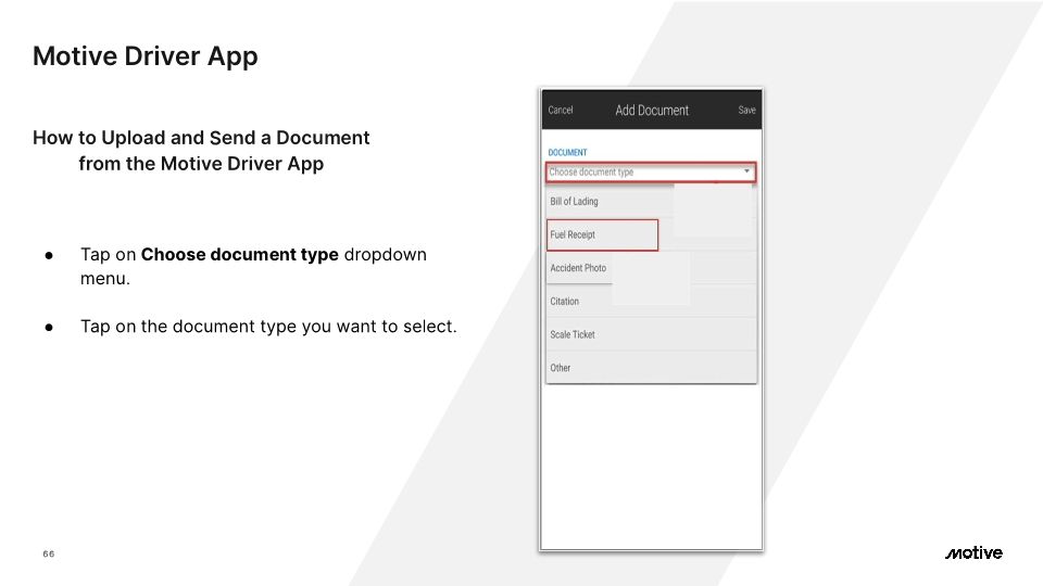 Motive Driver App - Cx Onboarding