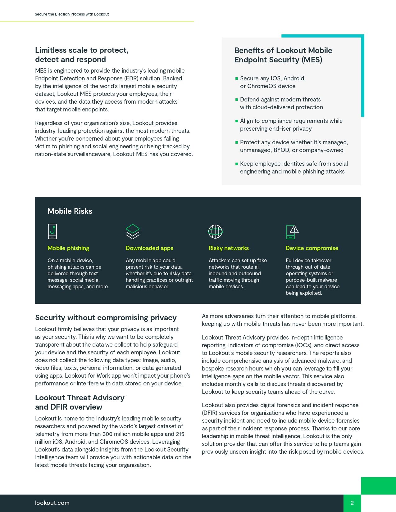 Secure the Election Process with Lookout
