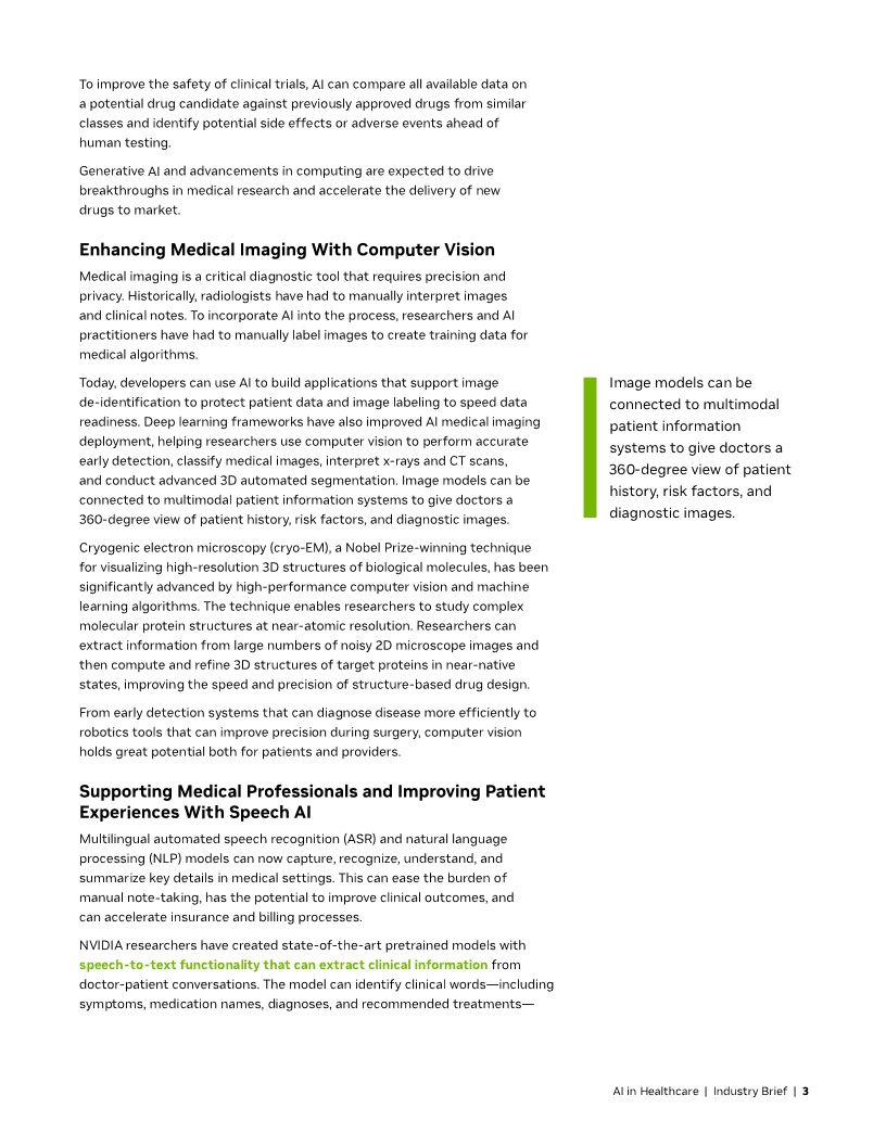 Enhancing Drug Discovery and Patient Care With Al - Nvidia4-CSA