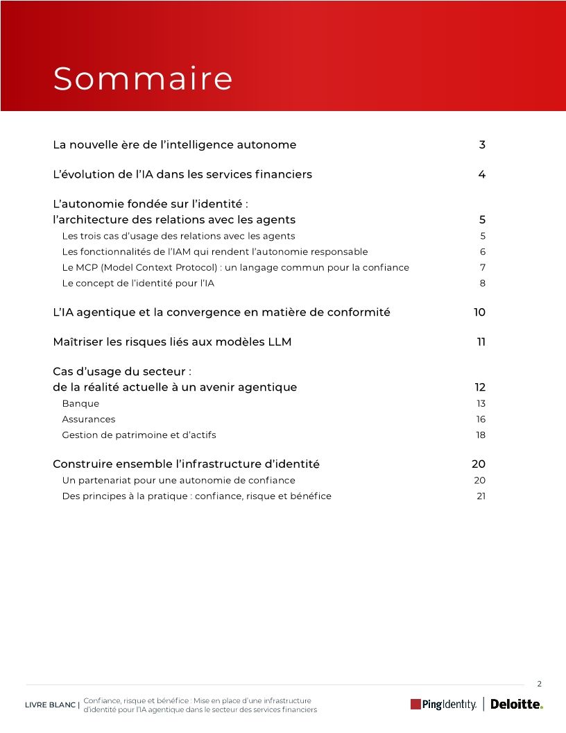 Confiance, risque et b&eacute;n&eacute;fice&nbsp;: Mise en place d'une infrastructure d'identit&eacute; pour l'IA agentique dans le secteur des services financiers