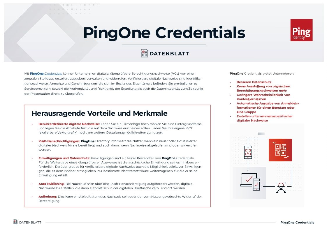 PingOne Credentials