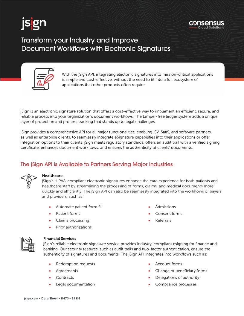 jSign API