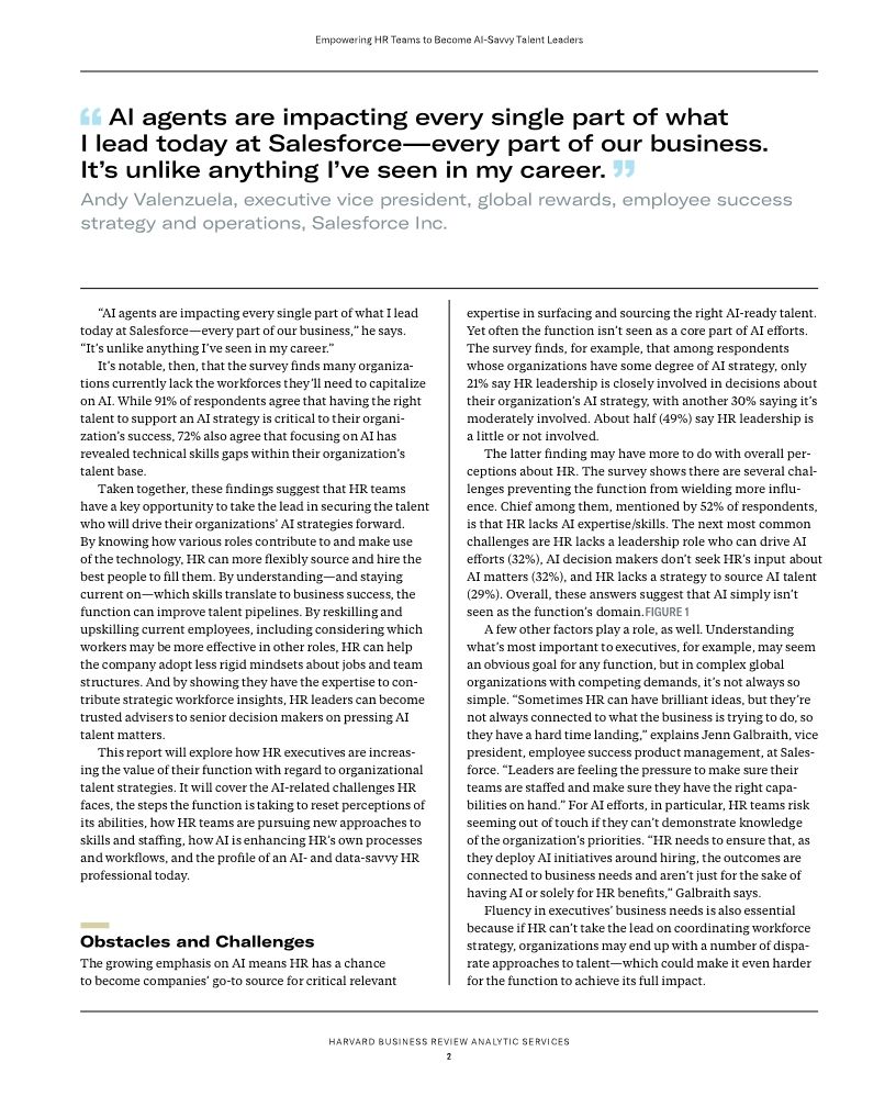 Empowering HR teams to become AI-savvy talent leaders