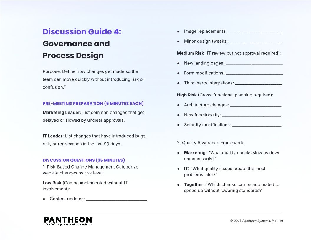 Discussion Guides for IT and Marketing Collaboration