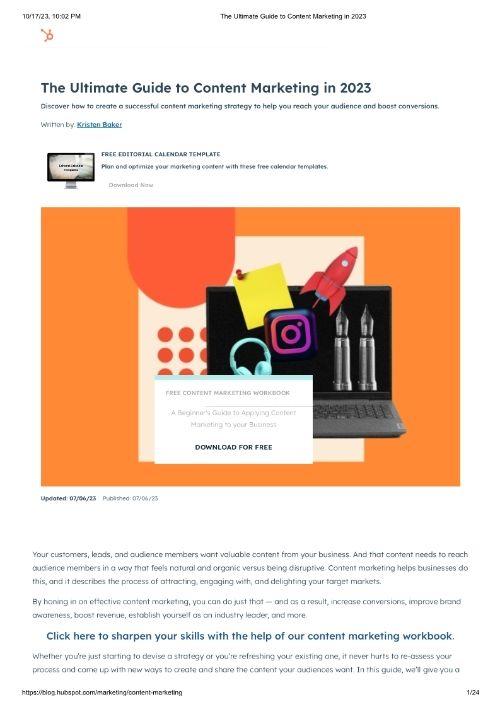 The Ultimate Guide to Content Marketing