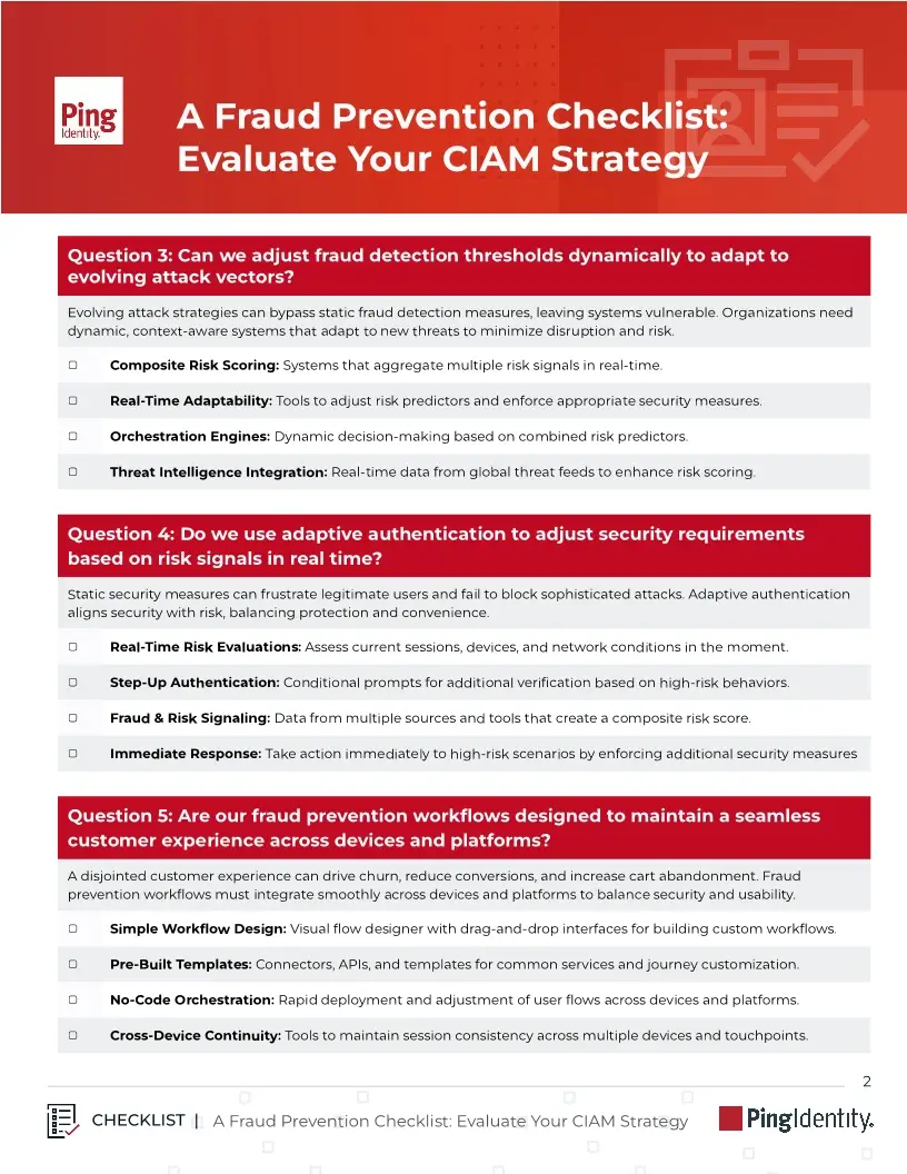 A Fraud Prevention Checklist: Evaluate Your CIAM Strategy